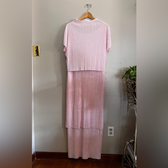 Anthropologie Flapper Maxi Dress Pink - Picture 3 of 4